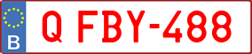 Trailer License Plate